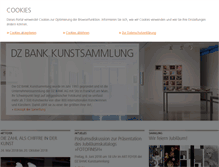 Tablet Screenshot of dzbank-kunstsammlung.de